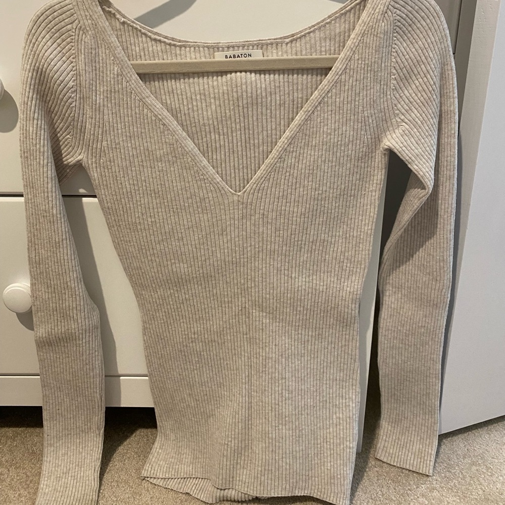 Babaton Sweater, Oatmeal, Size Small
